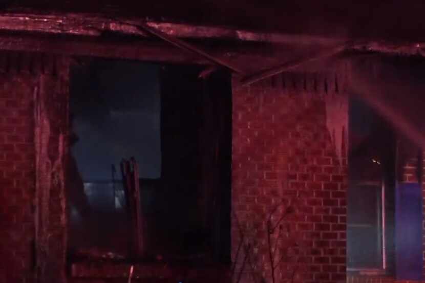 A home in southeast Oak Cliff was destroyed in a fire that broke out around 1 a.m. Thursday.