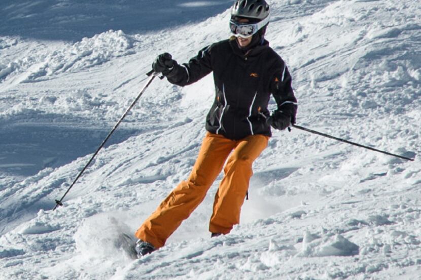 A skier tackles Copper Mountain's moguls.  This season the Colorado resort will open two new...