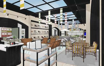 The new Frontgage store in Preston Royal Village will have an atrium.