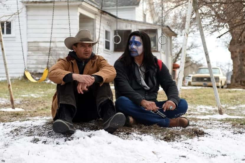 Jeremy Renner and Gil Birmingham star in "Wind River," a 2017 film written and directed by...