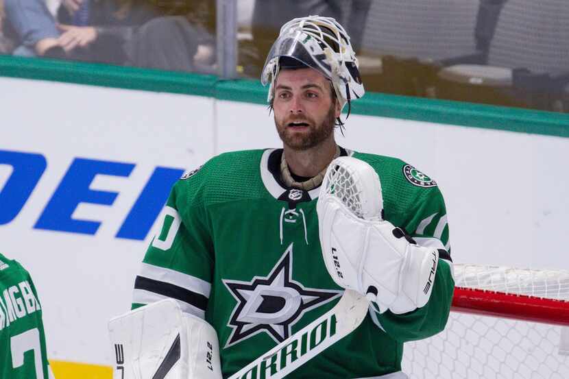 Dallas Stars goaltender Braden Holtby (70) during the third period of a Dallas Stars...