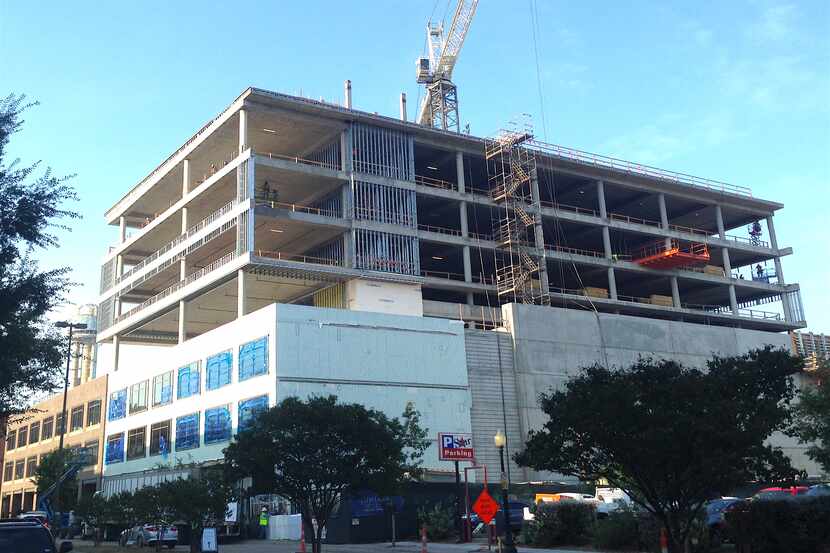 Crescent Real Estate's new Luminary building in the West End has topped out construction.