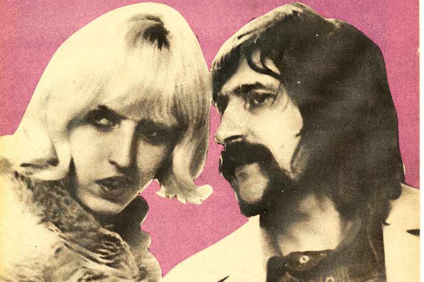Cope on the cover of Buddy with a member of the Moody Blues, who, the story goes, gave her...