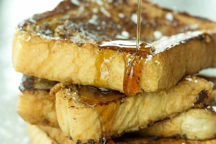 Blue Mesa Grill's brunch buffet menu includes French toast.