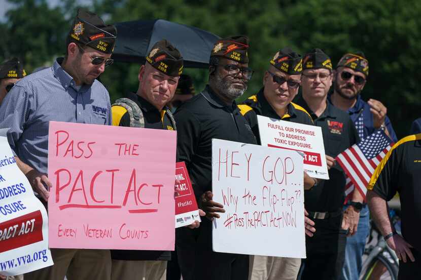 The PACT Act, a bill expanding health care benefits for veterans exposed to toxic burn pits...