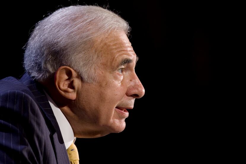 FILE -  In this Oct. 11, 2007 file photo, private equity investor Carl Icahn speaks at the...