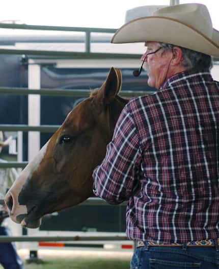Robert Liner conducted his "Spirit of the Horse" demonstration at the North Texas Fair and...