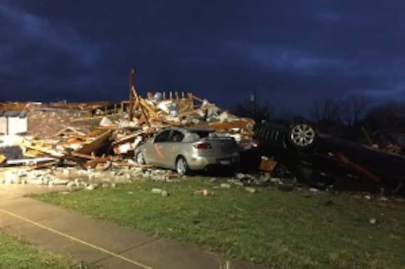  A view of the damage in Ovilla (KXAS-TV)