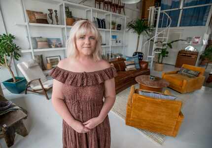 Molly Mathias, owner of Magic Hour in her shop at 421 Tyler St., in Dallas on June 19, 2018....