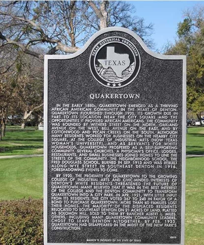 A state historical plaque air brushes the city's terrible actions by claiming that...