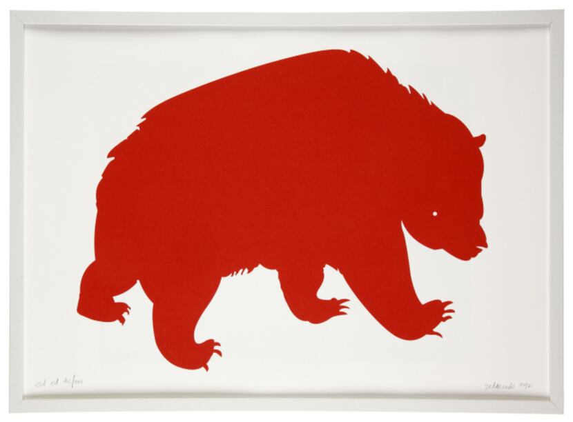 Bearish:Enliven the walls with Red Bear (No. 46 of 200) by Vancouver-based Banquet Atelier....