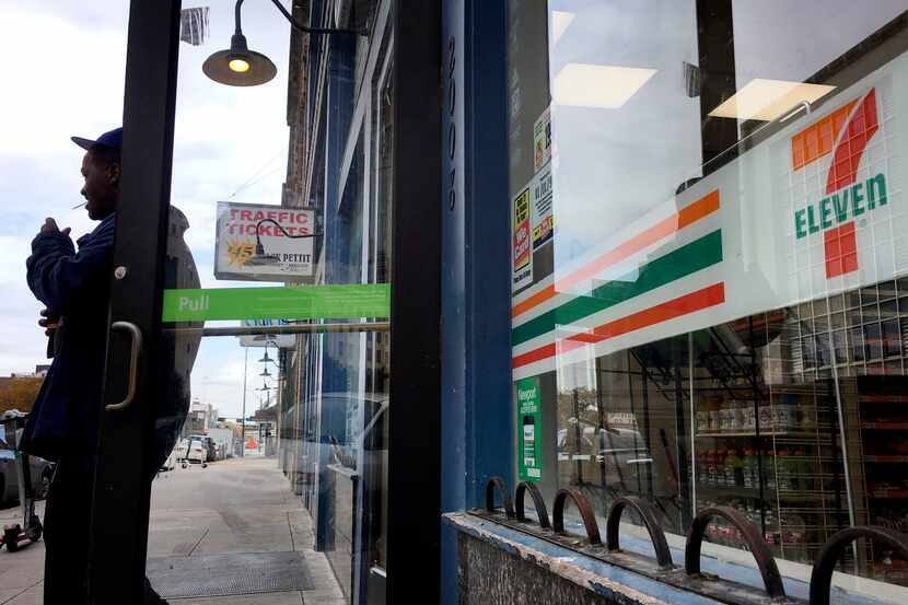 An ATM was stolen from the 7-Eleven at Commerce and Harwood streets in downtown Dallas on...