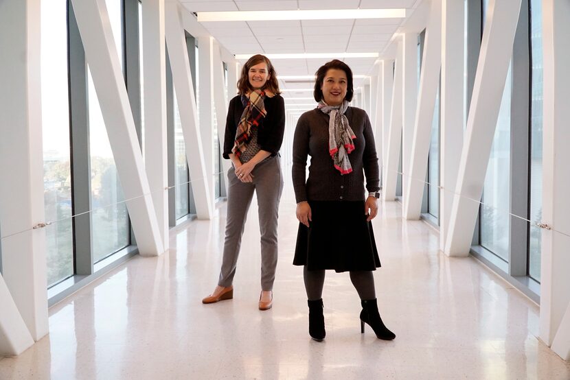 Dr. Jenny Francis and Jasmin Tiro, Ph.D., at the HPV Conference at UT Southwestern in Dallas...