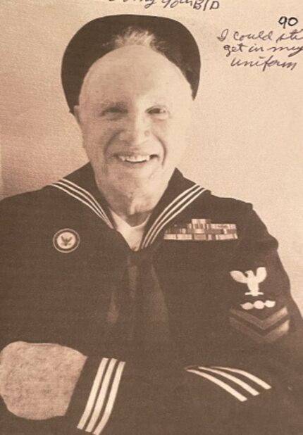 Don Fraser still fit into his uniform decades after his World War II service.