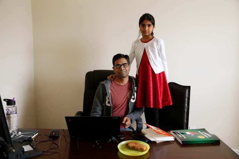 Parag Bakde, a H-1B visa holder who lives in Frisco, is stuck in the green card backlog. His...