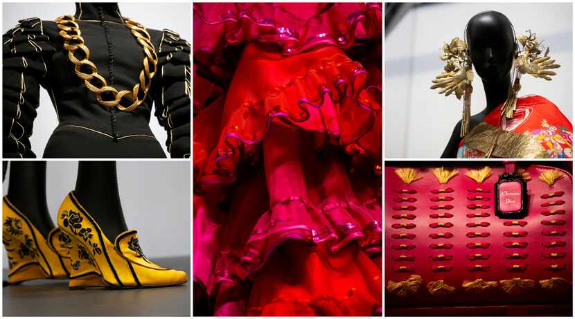 Some of the works in the show designed by John Galliano for Christian Dior.