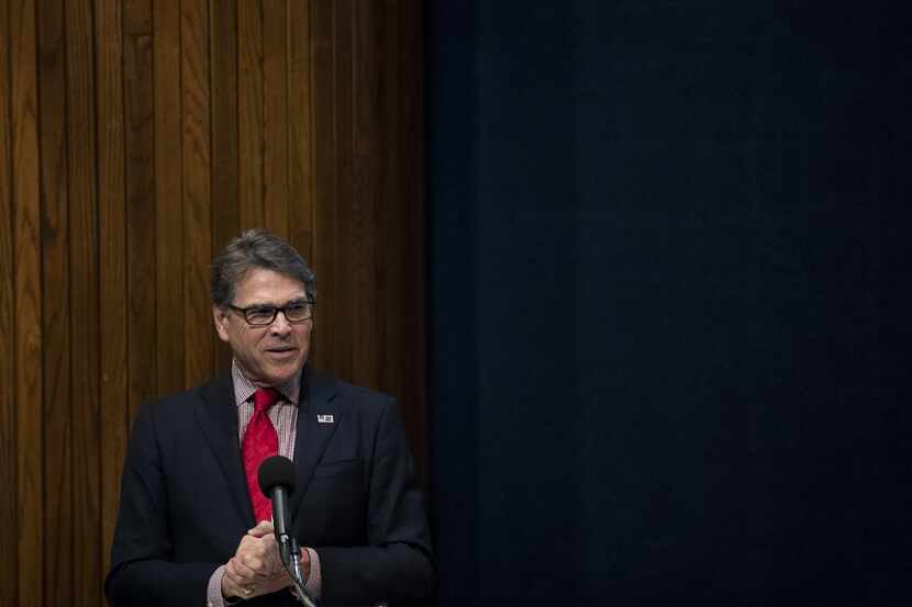U.S. Secretary of Energy Rick Perry spoke at the Energy Policy Summit at the National Press...