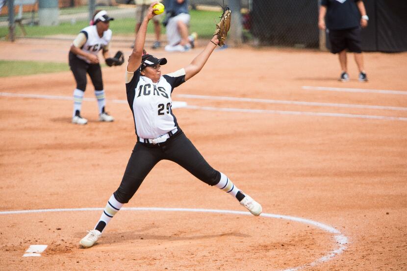 The Colony pitcher Karlie Charles leads the Dallas area in wins and ranks in the top five in...
