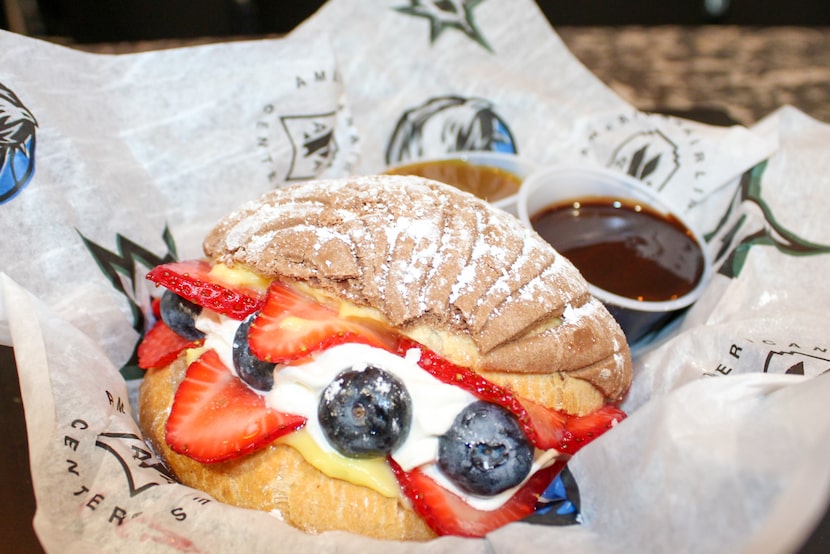 For those who crave something sweet, there's a Stuffed Concha Bread.