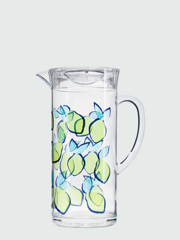 Printed lemon pitcher, $22, Draper James, $22