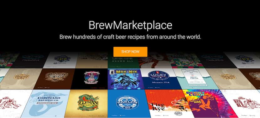 Brewers can pick from dozens of beers in the PicoBrew.com BrewMarketplace