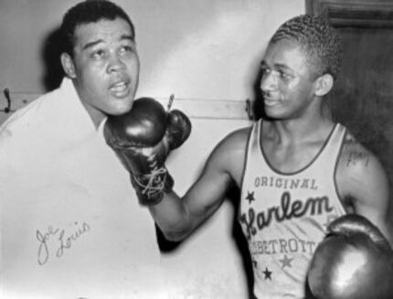  Marques Haynes and boxer Joe Louis (Courtesy Marques Haynes)