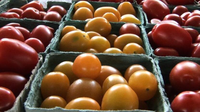 
Gardens and markets all over are bursting with real tomatoes, not those pale winter things.
