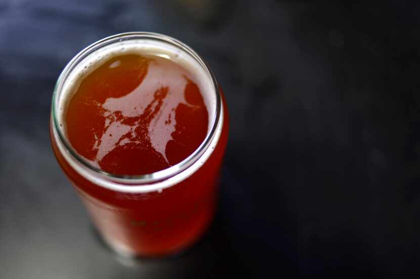 A freshly poured glass of beer at a tasting event held by Martin House Brewing Company in...