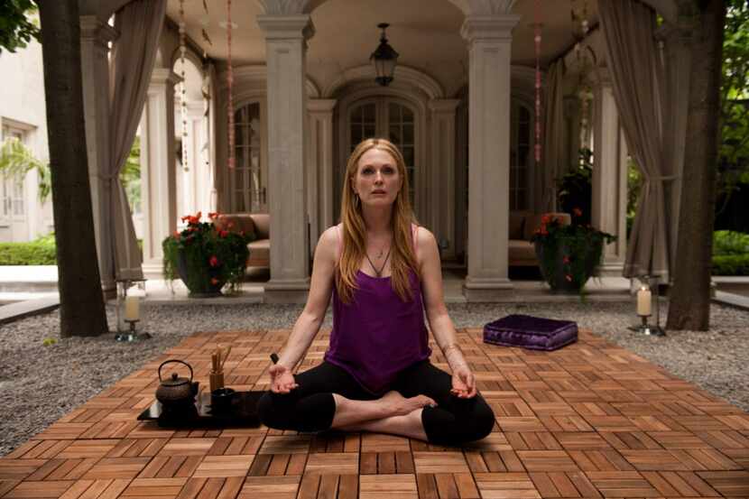 In "Maps to the Stars," Julianne Moore gives a stellar performance as a bitter, pill-popping...