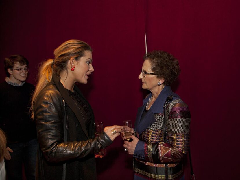 
Anna-Sophia van Zweden (left) and Nancy Nasher chat at the Chalet Dallas closing party.
