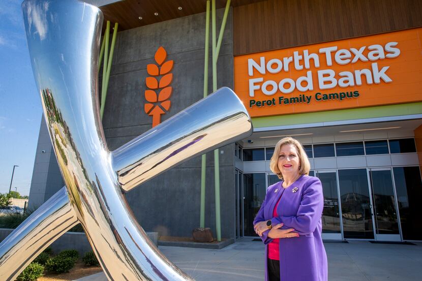 Trisha Cunningham, CEO and president of the North Texas Food Bank, posed for a portrait last...