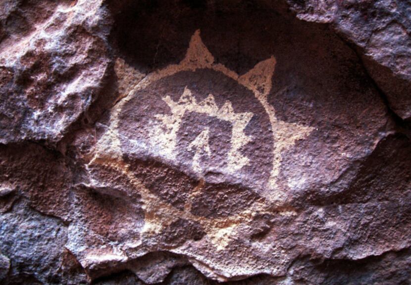 An ancient pictograph which the trtibe named their casino after 'Speaking Rock' is engraved...