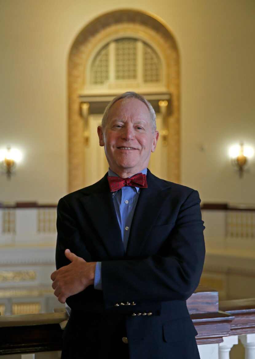 Professor Willard Spiegelman  on the SMU campus in September.