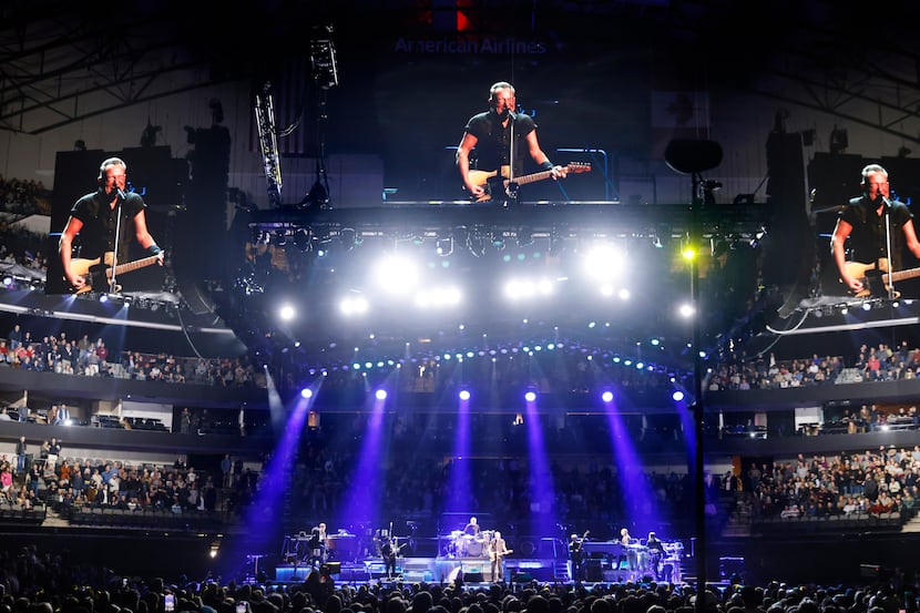 Bruce Springsteen and the E Street Band performed at the American Airlines Center in Dallas,...