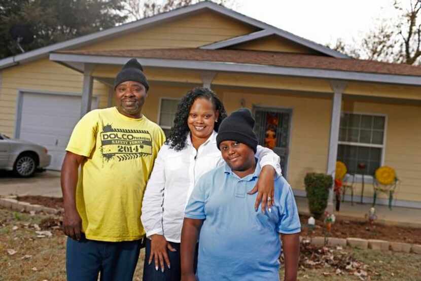 
Leo and Temeckia Derrough, with son Boris Bonner, moved into their Habitat home in the...