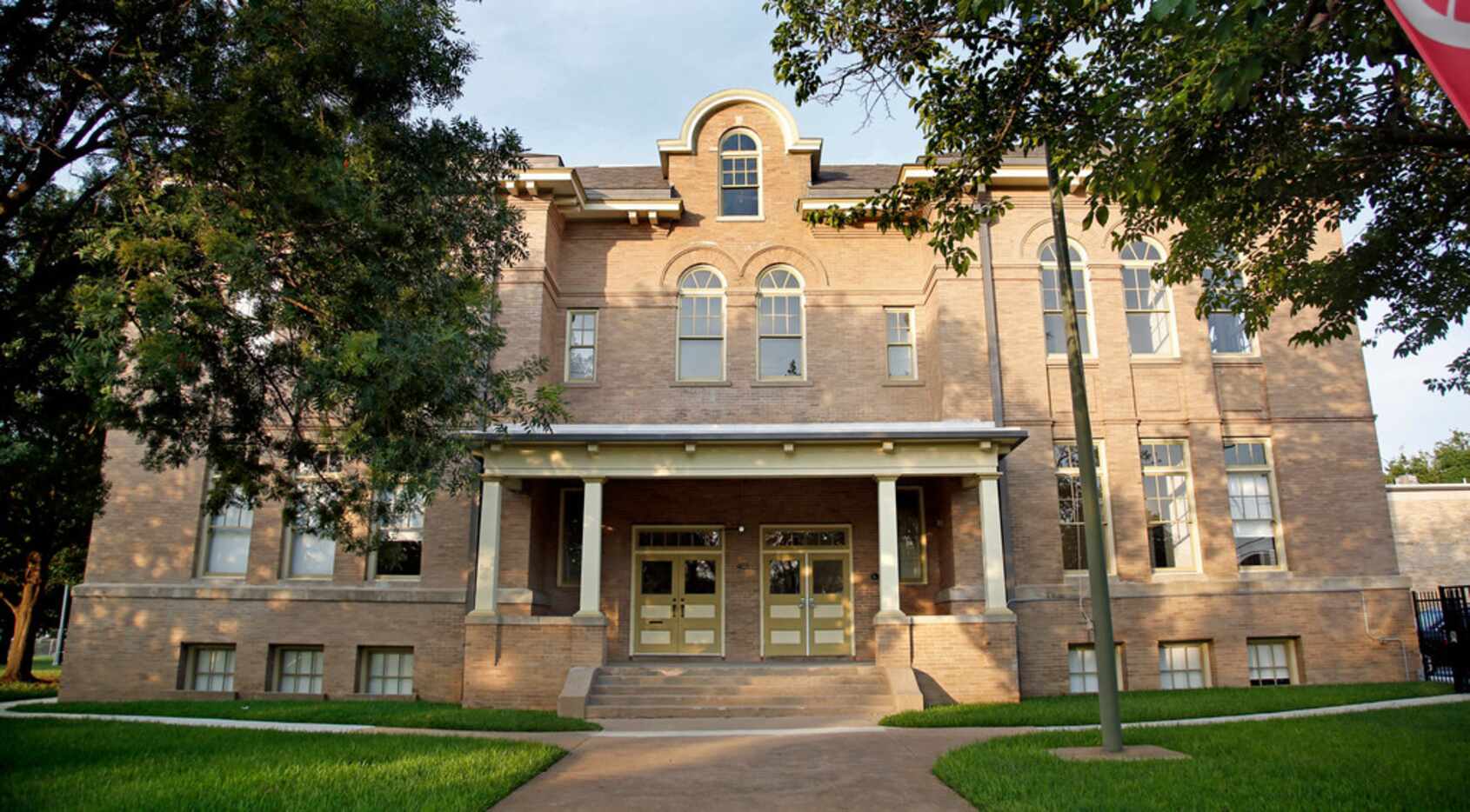 The historic David Crockett school on Carroll Avenue in Old East Dallas has been renovated...
