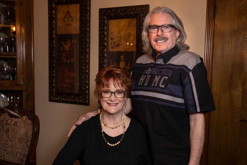 Anne and Jon Goodman pose for a portrait at their home on Thursday, Feb. 25, 2021, in...