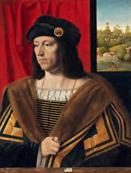 Bartolomeo Veneto's 'Portrait of a Gentleman,' about 1520. Oil on panel transferred to...