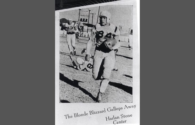 Undated -- Bobby Layne playing for Highland Park High school in 1943.
