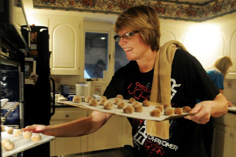 Joanne Crain of Enid, Okla., received an early Christmas present of a double convection oven...