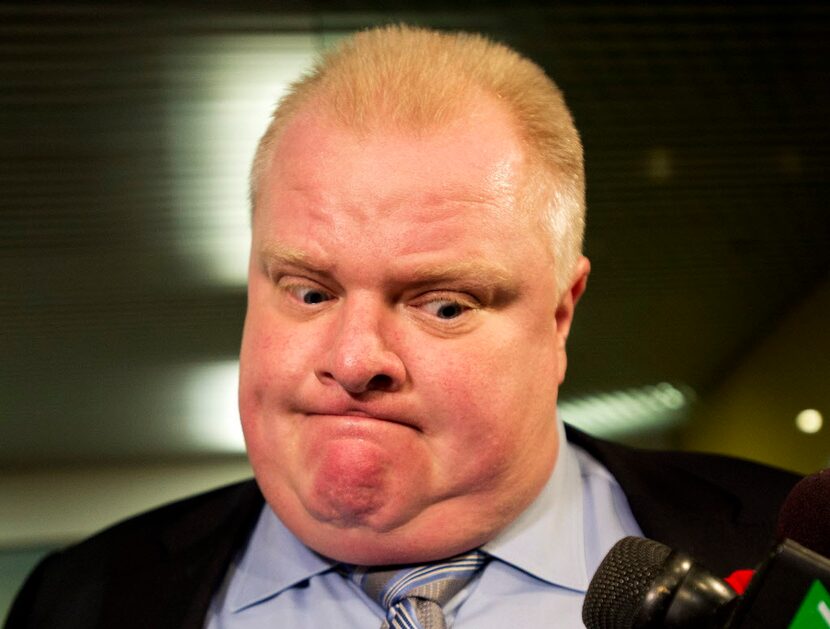 Former Toronto Mayor Rob Ford. (AP Photo/The Canadian Press,Nathan Denett)