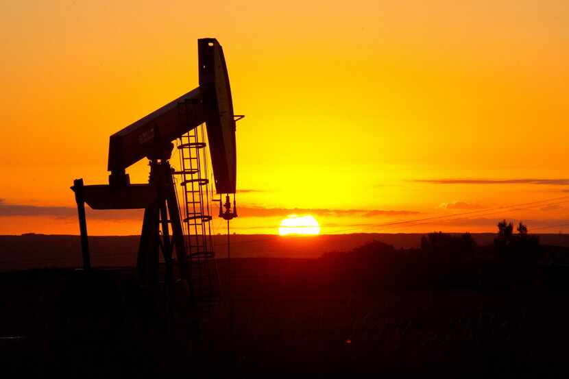 An oil pumpjack near Tioga, N.D. 