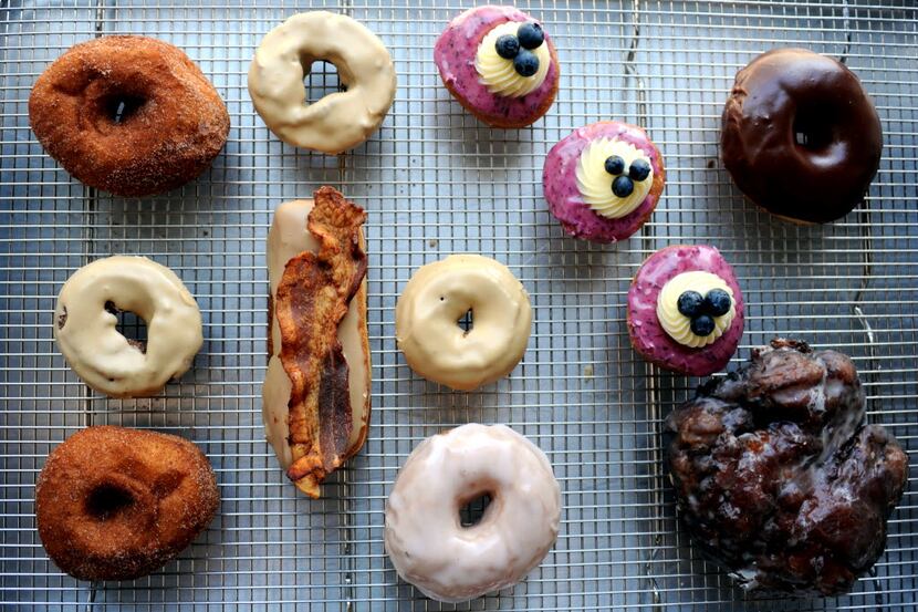 Glazed Donut Works hand crafted donuts range from a Maple Bacon Long John to a vegan...