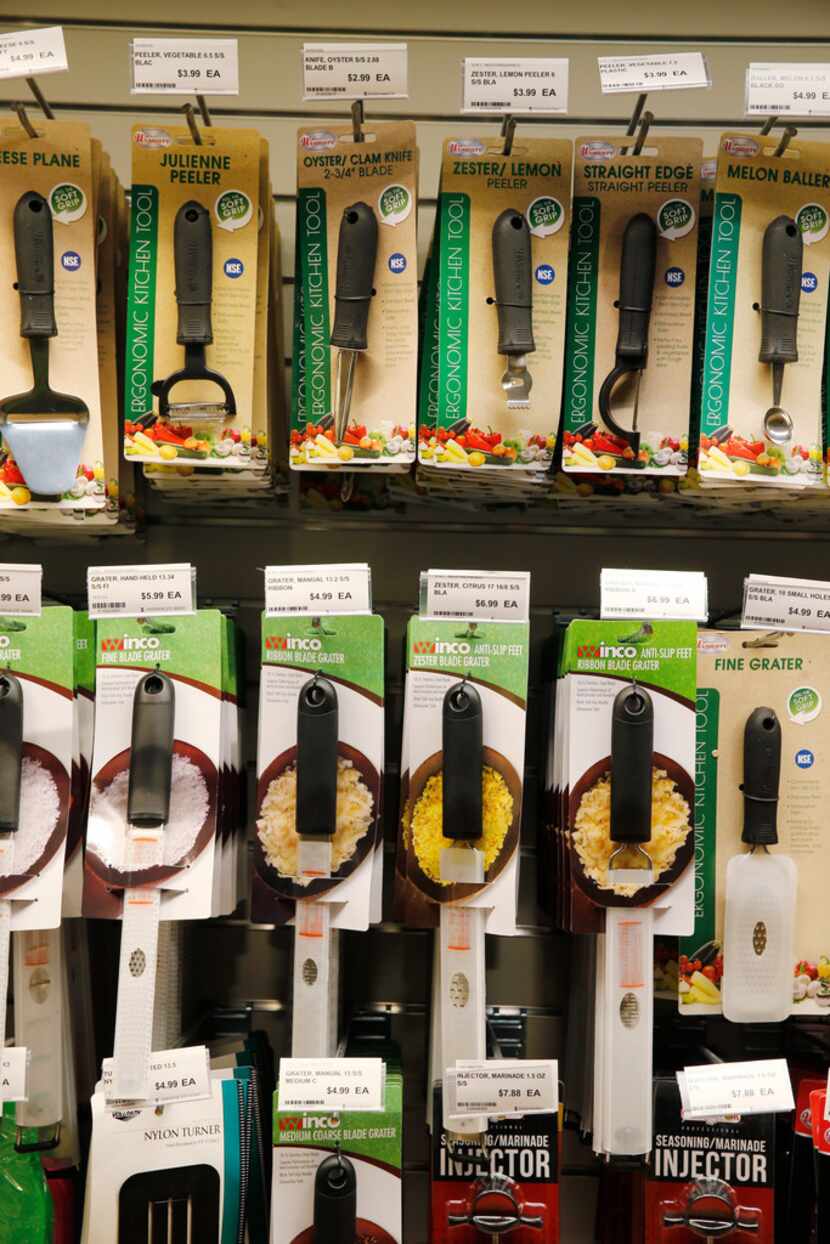 Cooking tools sold at Chef'store in Farmers Branch.