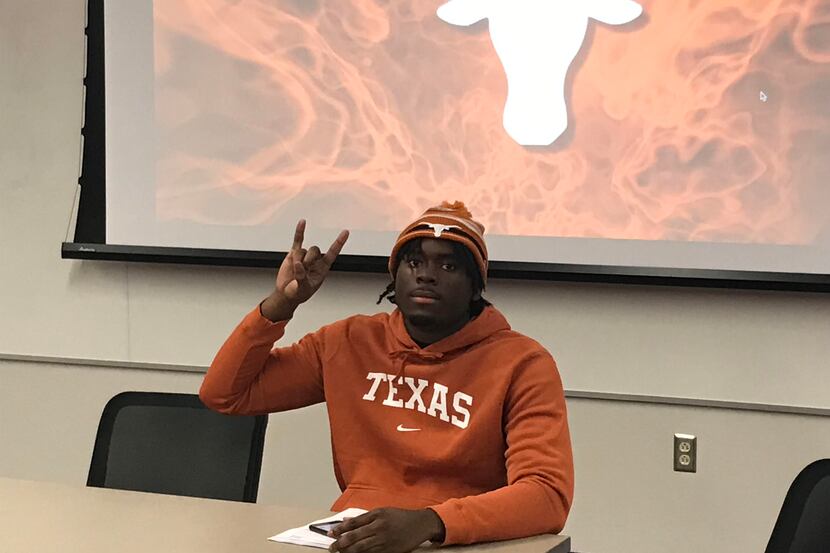 Mansfield Legacy defensive lineman David Abiara signed with the University of Texas on...