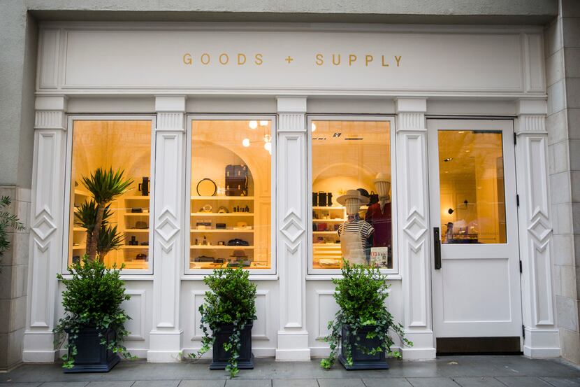 The exterior of Common Goods + Supply inside the newly renovated Adolphus Hotel on May 8....