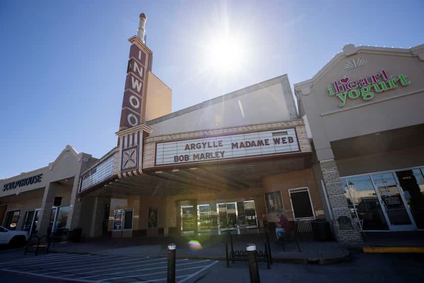 The exterior of the Landmark's Inwood Theatre on Friday, Feb. 23, 2024, in Dallas. 