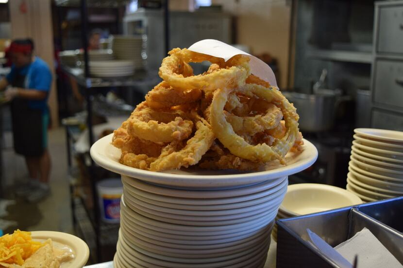 Onion rings at Koffee Kup Family Restaurant, Hico "Pie Fixes Everything"