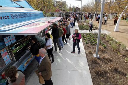 Food trucks are a fixture at Klyde Warren Park. No word yet on whether food trucks will be...