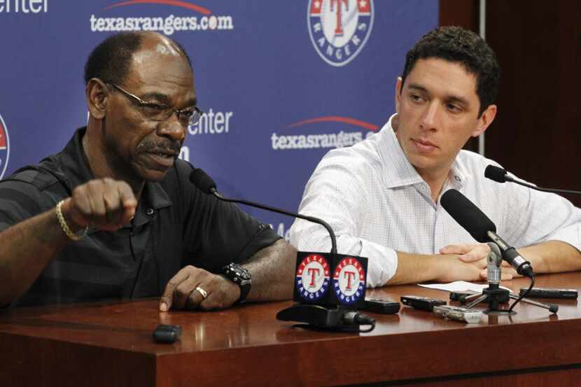 Texas Rangers manager Ron Washington and GM Jon Daniels talk about their season and their...